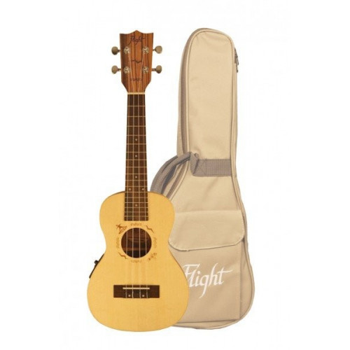 Укулеле концерт Flight DUC 525 CEQ SP/ZEB