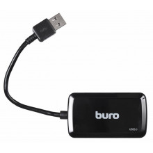 Разветвитель USB 3.0 Buro BU-HUB4-U3.0-S черный
