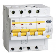 Выключатель дифференциальный IEK MAD10-4-010-C-030