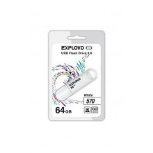 Флэш-накопитель Exployd 64GB-570-белый