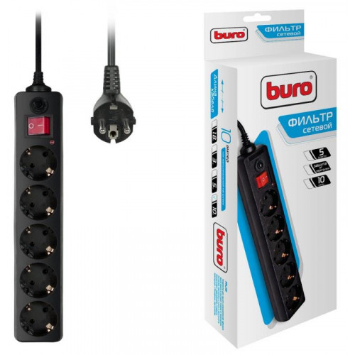 Сетевой фильтр Buro 500SH-10-B