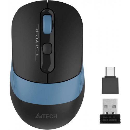 Мышь A4Tech Fstyler FG10CS Air черный/синий