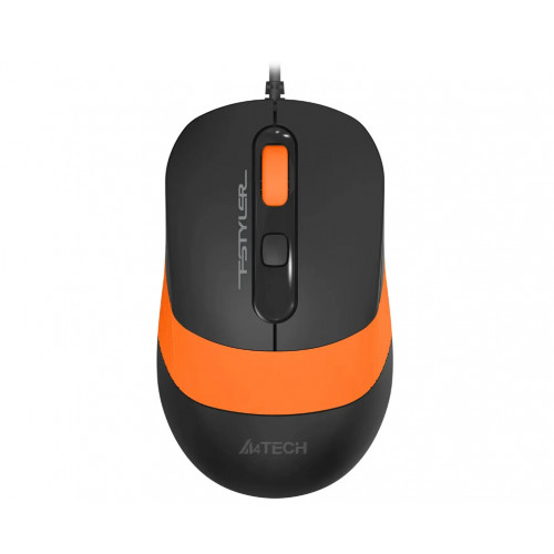 Мышь A4Tech Fstyler FM10S черный/оранжевый