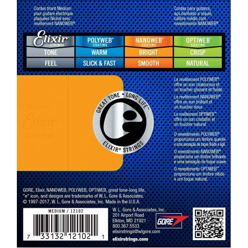 Струны Elixir 12102