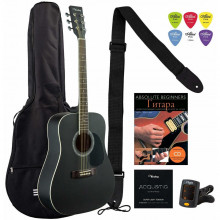Акустическая гитара Veston D-45 SP/BKS dPACK