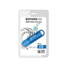 Флэш-накопитель Exployd 64GB-570 синий