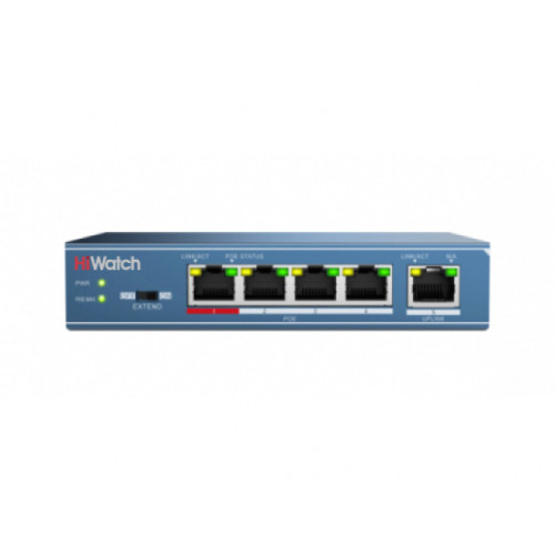 Коммутатор Hikvision HiWatch DS-S504P