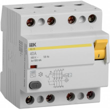 Выключатель дифференциального тока IEK MDV10-4-040-100
