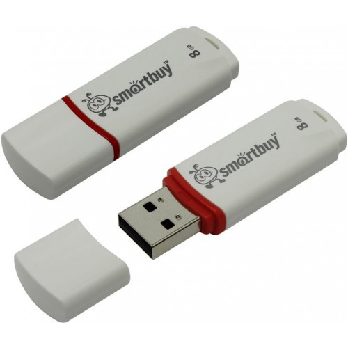 Флэш-накопитель Smartbuy Crown 8GB white