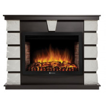 Портал каминный Firelight Excalibur 30 камень белый, шпон венге
