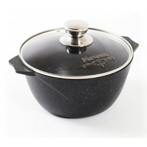 Кастрюля Мечта 43802И Гранит black Induction Pro