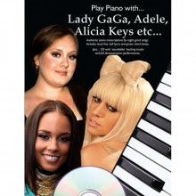 Песенный сборник Musicsales Play Piano With Lady Gaga Adele Alicia Keys etc