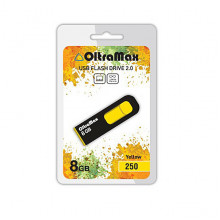 Флеш накопитель OltraMax OM-8GB-250 желтый