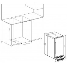 Винный шкаф Temptech WP120DCB