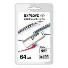 Флэш-накопитель Exployd 64GB-580 белый