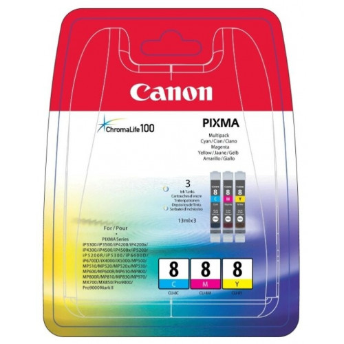Комплект картриджей Canon CLI-8CMY 0621B029