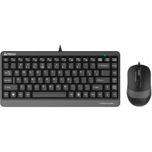 Комплект A4Tech F1110 черный/серый