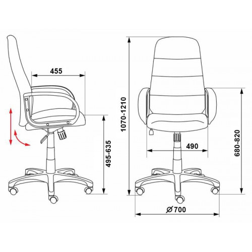 Компьютерное кресло Бюрократ CH-808AXSN/LBL+TW-11