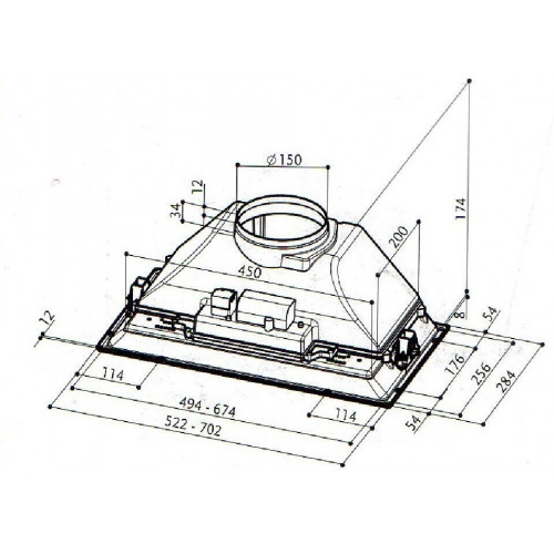 Встраиваемая вытяжка Faber Inka Smart HC X A70 (305.0599.308)
