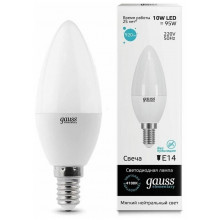 Светодиодная лампа Gauss LED Elementary Candle 10W E14 4100K 33120
