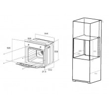 Встраиваемый электрический духовой шкаф Maunfeld EOEC586B2