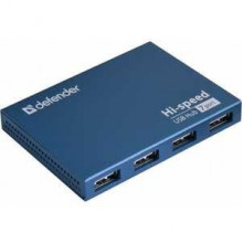 Разветвитель Defender USB2.0 Septima Slim