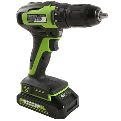 Аккумуляторная дрель-шуруповерт GreenWorks GD24DD90 (3707507)