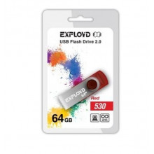 Флэш-накопитель Exployd 64GB 530 красный