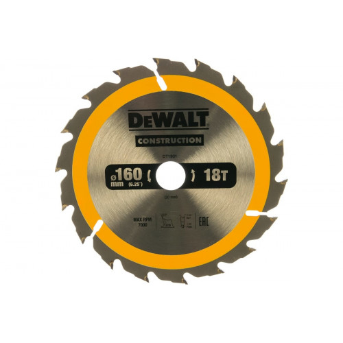 Диск пильный DeWalt CONSTRUCTION DT1931