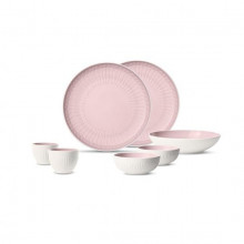 Набор тарелок Villeroy & Boch It's my match (7 предметов) розовый