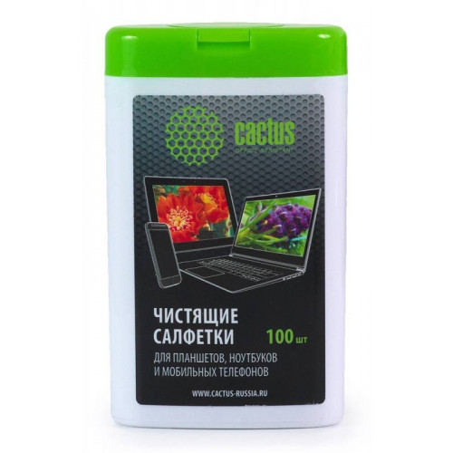 Влажные салфетки для планшетов и смартфонов Cactus CS-T1005