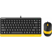 Комплект A4Tech Fstyler F1110 черный/желтый