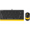 Комплект A4Tech Fstyler F1110 черный/желтый