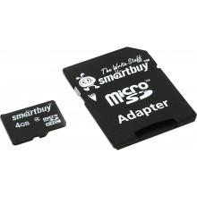 Карта памяти Smartbuy MicroSDHC 4GB Class4