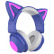 Наушники Qumo Party Cat Mini Violet-blue