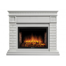 Портал каминный Firelight Bricks 30 белый/белая эмаль