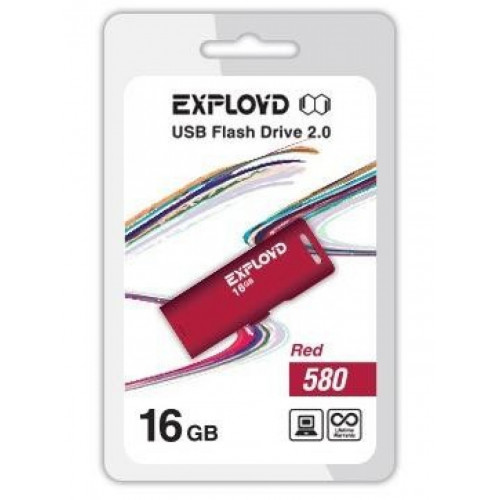 Флеш-накопитель Exployd 16GB-580-красный