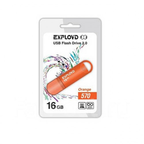 Флеш-накопитель Exployd 16GB-570 оранжевый