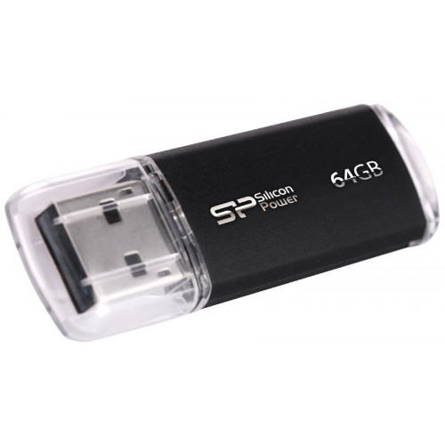 Флеш-диск Silicon Power SP064GBUF2M01V1K черный