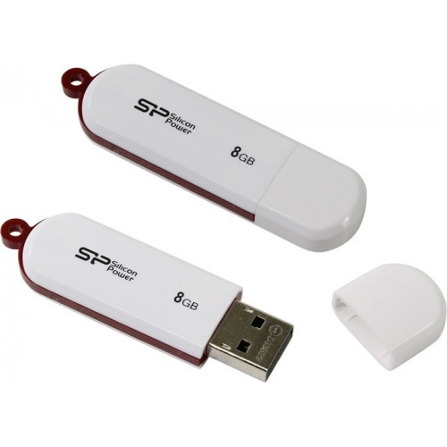 Флеш-диск Silicon Power Power 8Gb white (SP008GBUF2320V1W)