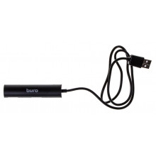 Разветвитель USB 2.0 Buro BU-HUB4-0.5R-U2.0 черный