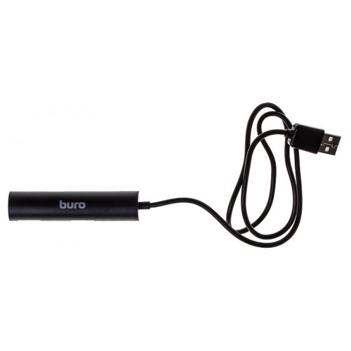 Разветвитель USB 2.0 Buro BU-HUB4-0.5R-U2.0 черный