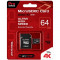 Карта памяти Qumo microSDXC (QM64GMICSDXC10U3)