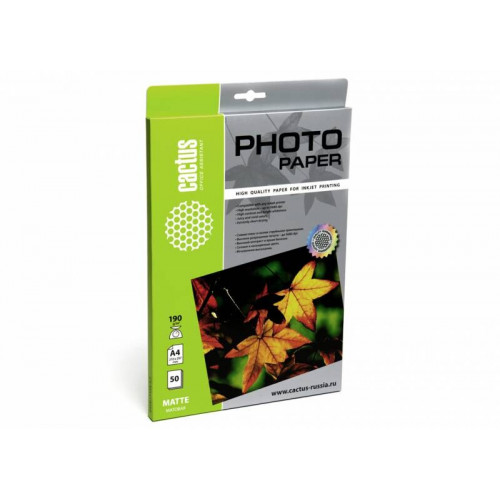 Бумага Cactus CS-MA419050 белый