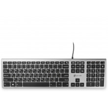Клавиатура Oklick 890S серый/черный