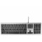 Клавиатура Oklick 890S серый/черный