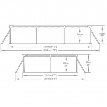 Каркасный бассейн Bestway 56411