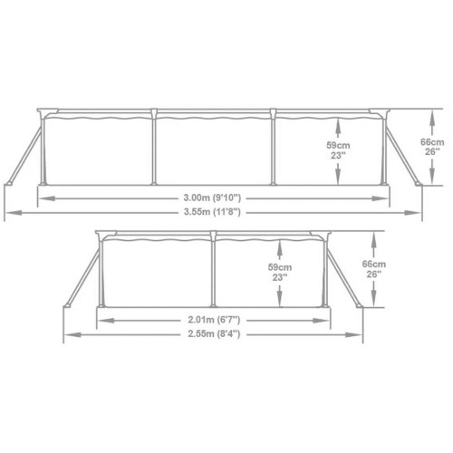 Каркасный бассейн Bestway 56411