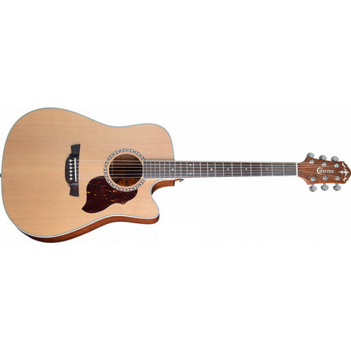 Электроакустическая гитара Crafter DE-7/NC с чехлом