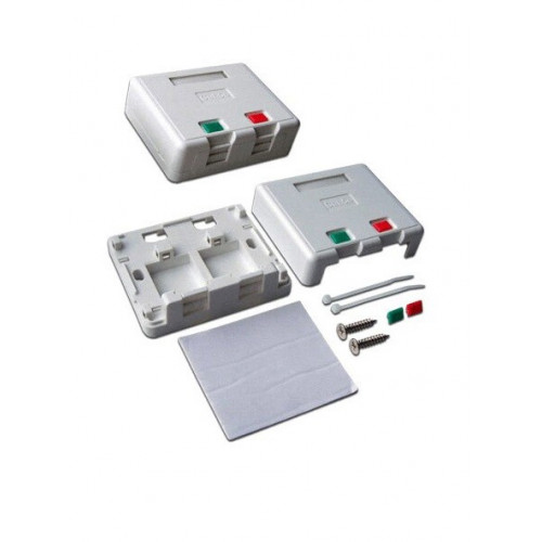 Розетка Lanmaster NM-EL45X45-WH